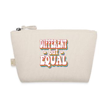 Different But Equal - Pride Rainbow LGBTQ+ - Organic Pouch - nature - Front