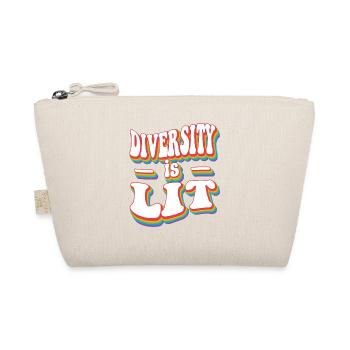 Diversity is Lit - Pride Rainbow LGBTQ+ - Organic Pouch - nature - Front