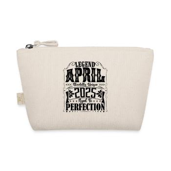 April 2025. Birthday April 2025. Gift 2025. - Organic Pouch - nature - Front