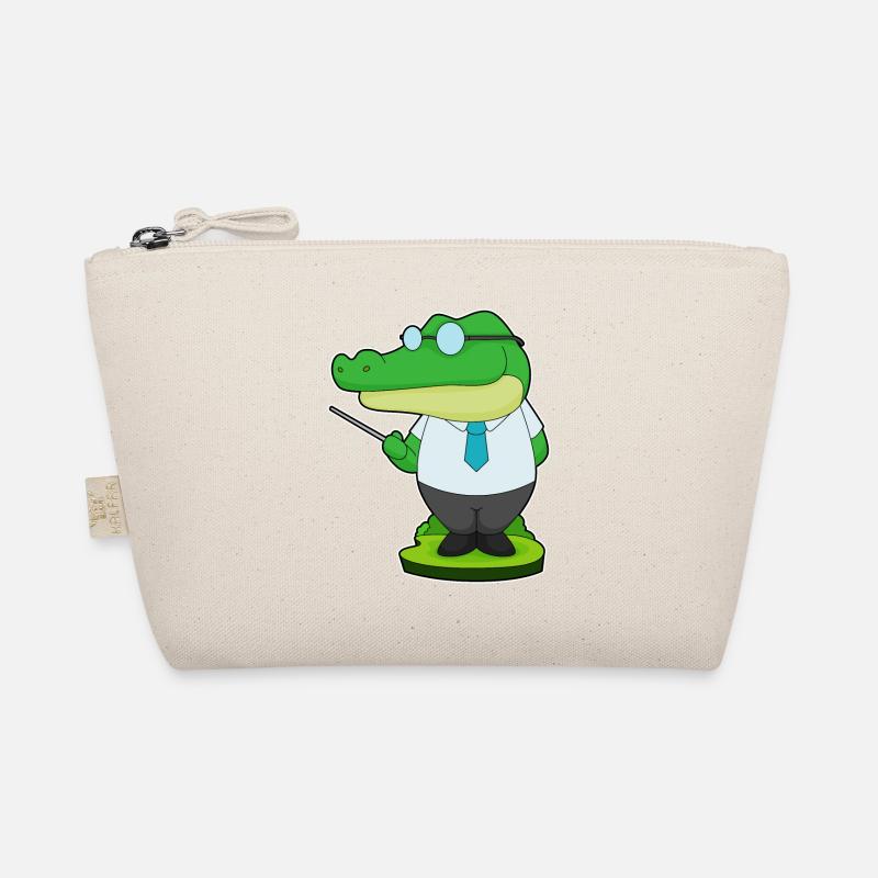 Crocodile Teacher Pointer Organic Pouch