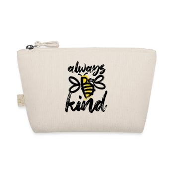 Always Be Nice - Bee - Abstract - Graphic Art - Organic Pouch - nature - Front