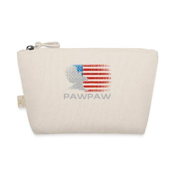 Papaw Fathers Day Drapeau américain de petite-fille à - Trousse biologique - nature - Devant