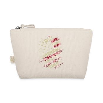 Grandpa US Flag Best Papaw Ever Fathers Day - Organic Pouch - nature - Front