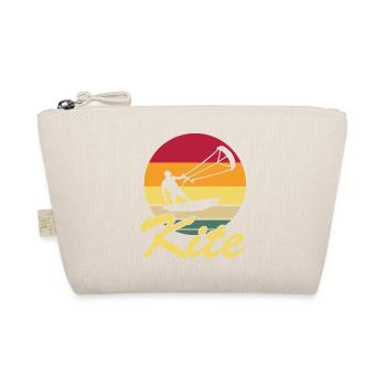 Kitesurfing Gift Idea Water Sports Fun - Organic Pouch - nature - Front