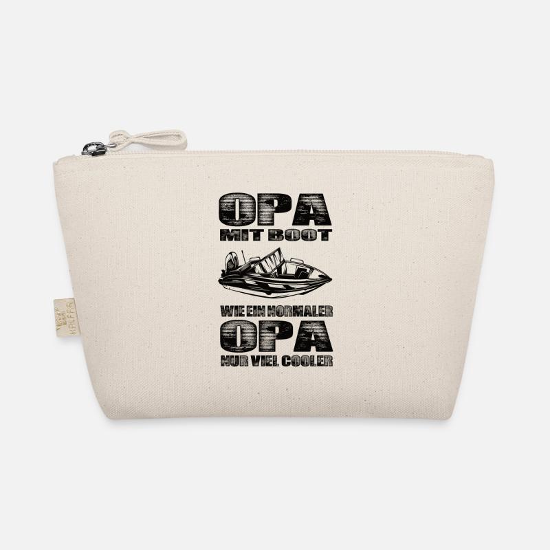 Opa Mit Boot Wie Ein Normaler Opa Nur Cooler Bio-Täschchen