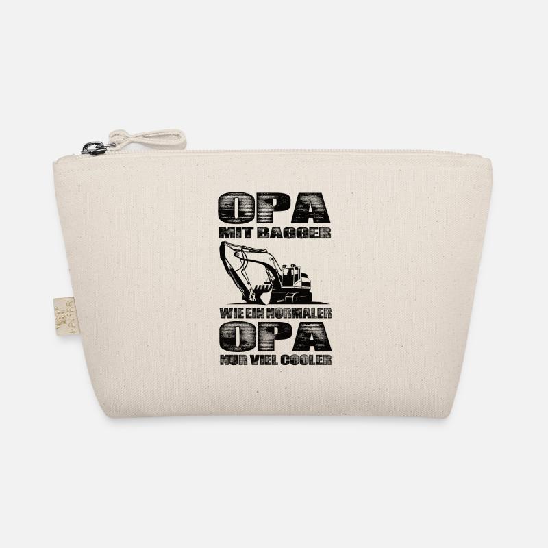 Opa Mit Bagger Wie Ein Normaler Opa Nur Cooler Bio-Täschchen