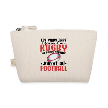 Les vrais gars jouent au rugby humour rugbyman - Trousse biologique - nature - Devant
