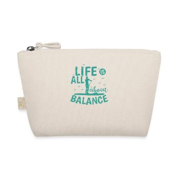Life is all about Balance SUP Stand up Paddle - Bio-Täschchen - Natur - Vorne