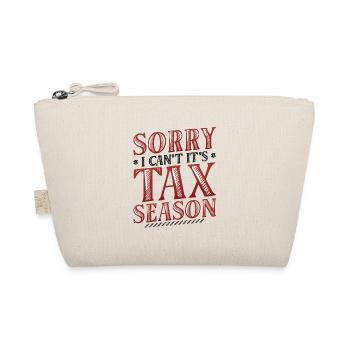 Sorry, I can't, it's tax season - Organic Pouch - nature - Front