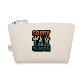 Sorry, I can't, it's tax season - Organic Pouch - nature - Front