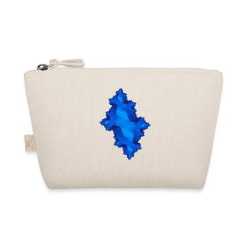 fraktal blau - Bio-Täschchen - Natur - Vorne