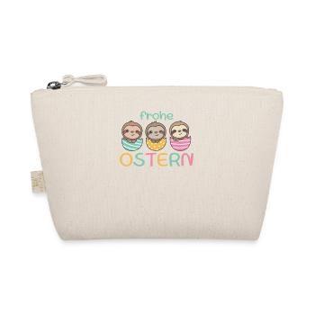 süße Faultiere zu Ostern mit Ostereiern Faultier - Bio-Täschchen - Natur - Vorne