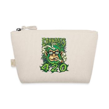 MARIHUANA 420 CANNABIS WEED HANF SMOKER DESIGN - Bio-Täschchen - Natur - Vorne