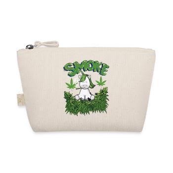 MARIHUANA SMOKE 420 CANNABIS WEED HANF DESIGN - Bio-Täschchen - Natur - Vorne