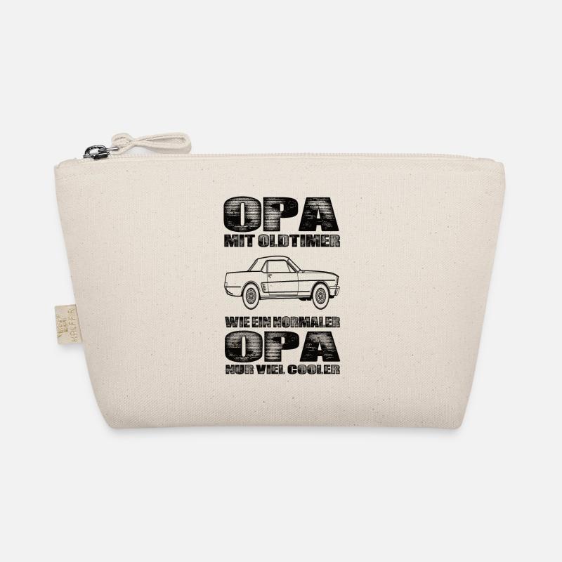 Opa Mit Oldtimer Wie Ein Normaler Opa Nur Cooler Bio-Täschchen