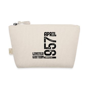 Gift April 1957. Birthday April 1957. April. - Organic Pouch - nature - Front