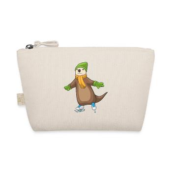 Otter Eislaufen Schlittschuhe - Bio-Täschchen - Natur - Vorne