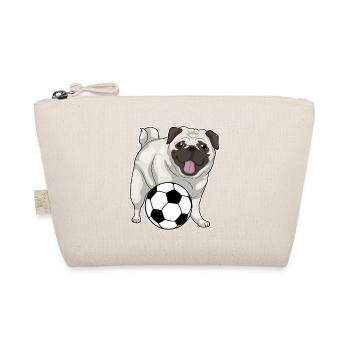Pug Soccer Player Soccer - Trousse biologique - nature - Devant