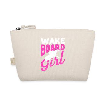 Wakeboard Girl Wakeboarding Vintage Funny Wake - Organic Pouch - nature - Front