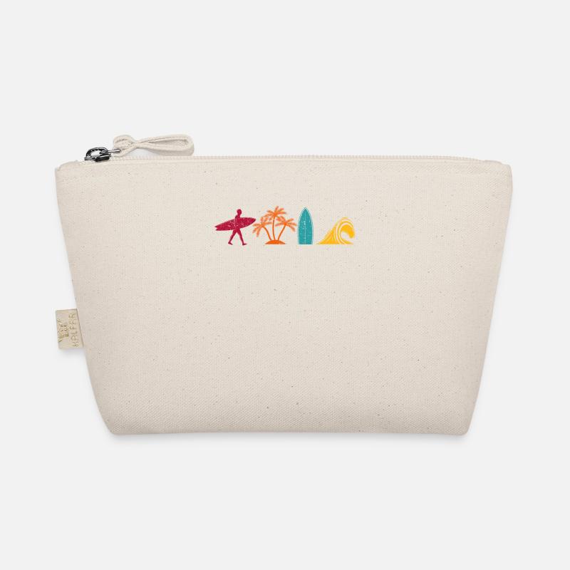 Surfing Retro Surfer Vintage Surf Wakeboard Water Organic Pouch