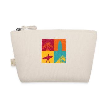 Surfing Retro Surfer Vintage Surf Wakeboard Water - Organic Pouch - nature - Front
