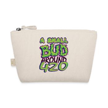 MARIHUANA SMOKE 420 CANNABIS WEED HANF DESIGN - Bio-Täschchen - Natur - Vorne
