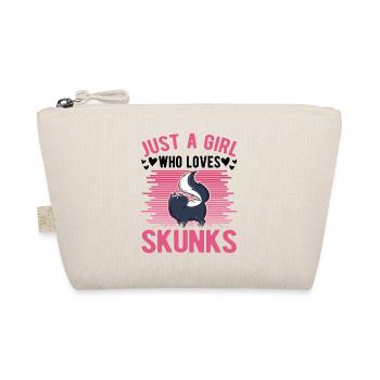 Skunk Girl - Organic Pouch - nature - Front