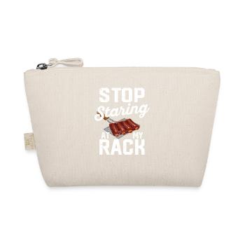 Stop Staring At My Rack Grill BBQ Barbecue Grill - Bio-Täschchen - Natur - Vorne