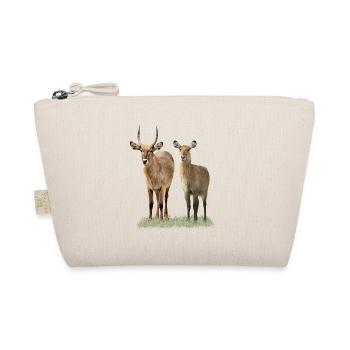 Waterbuck Pair - Antelope - Wildlife - Africa - Organic Pouch - nature - Front
