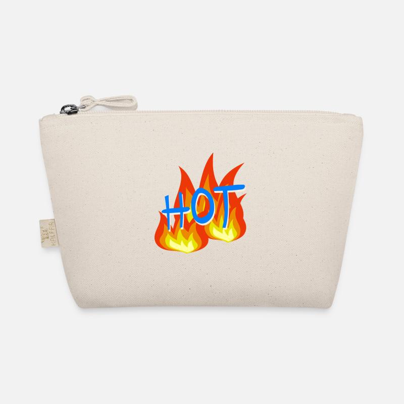 Flammen Hot - Bio-Täschchen - Natur