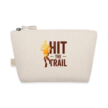 Running in Woods Trail Running Runner Jogging - Organic Pouch - nature - Front