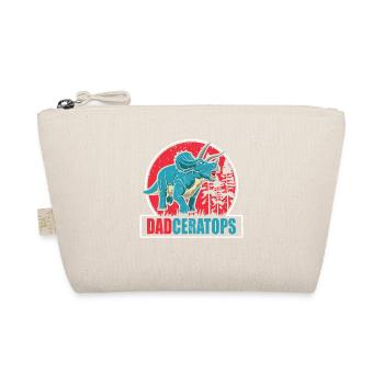 Dadceratops Dinosaurier Daddy Dino Reptil Vatertag - Bio-Täschchen - Natur - Vorne