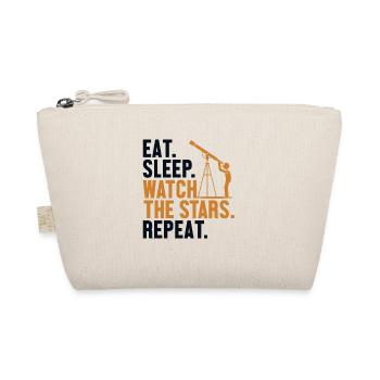 Eat Sleep Watch The Stars Repeat Cosmologist - Organic Pouch - nature - Front