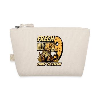 9. Kindergeburtstags Party Leopard Wild und Frech - Bio-Täschchen - Natur - Vorne
