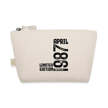 Gift April 1987. Anniversary April 1987. April. - Organic Pouch - nature - Front