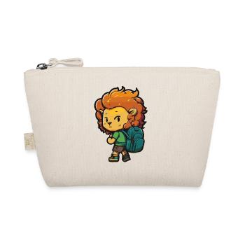 Cute lion design for kindergarten and school children - Organic Pouch - nature - Front