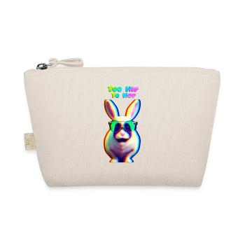 Cooler Osterhase mit Sonnenbrille - Bio-Täschchen - Natur - Vorne