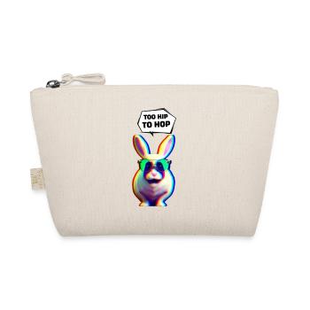 Hipster Osterhase Too Hip to Hop - Bio-Täschchen - Natur - Vorne