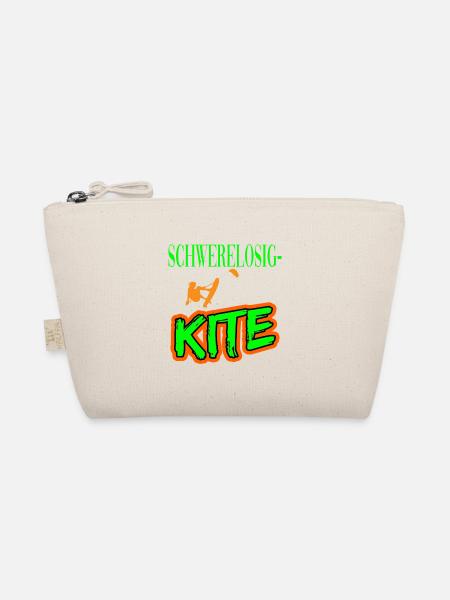 Schwerelosigkeit Kitesurfen Kiten für Kiter - Bio-Täschchen - Natur - Vorne