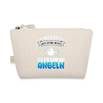 Lustiges Angler Design - Angeln Fischer Geschenk - Bio-Täschchen - Natur - Vorne
