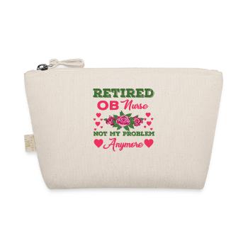 Retro Ferry Clothing Container Ship - Organic Pouch - nature - Front
