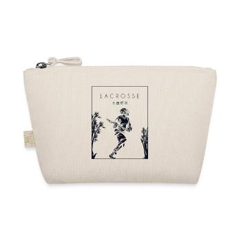 Lacrosse Chinese Hanzi Polocrosse Intercrosse - Bio-Täschchen - Natur - Vorne