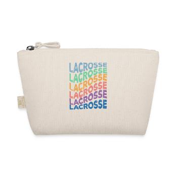 Lacrosse Sport Sportart Ball I Geschenk - Bio-Täschchen - Natur - Vorne