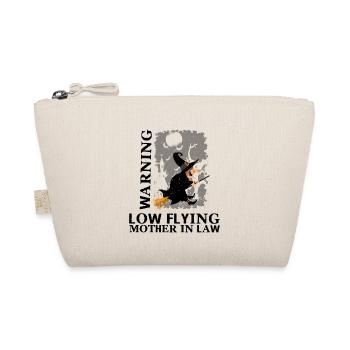 Warning Low Flying Mother In Law 4 - Bio-Täschchen - Natur - Vorne