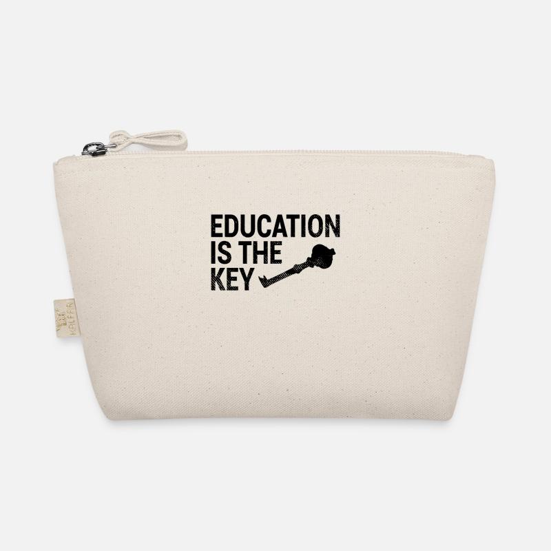 Bildung Schlüssel Spruch Bio-Täschchen