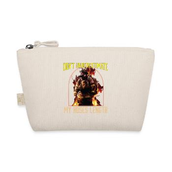 Don't Underestimate My Hoses Length Firefighter - Organic Pouch - nature - Front