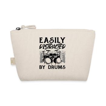 Facilement distrait par la batterie - Drummer Musician Drum - Trousse biologique - nature - Devant