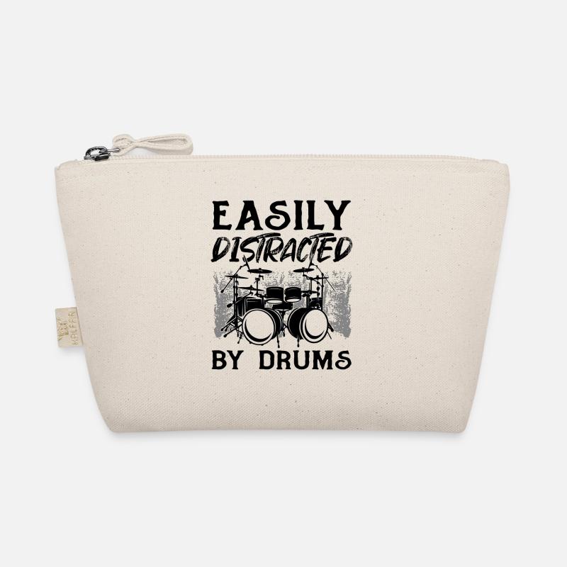 Easily Distracted By Drums - Drummer Musician Drum Bio-Täschchen