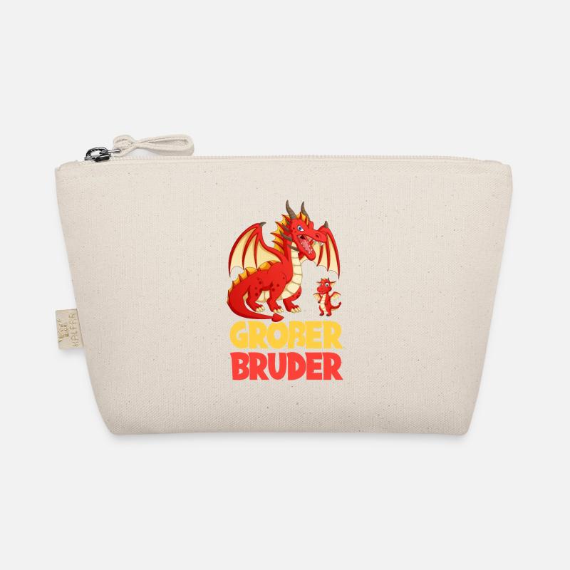 Großer Bruder 2024 Drache - Bio-Täschchen - Natur