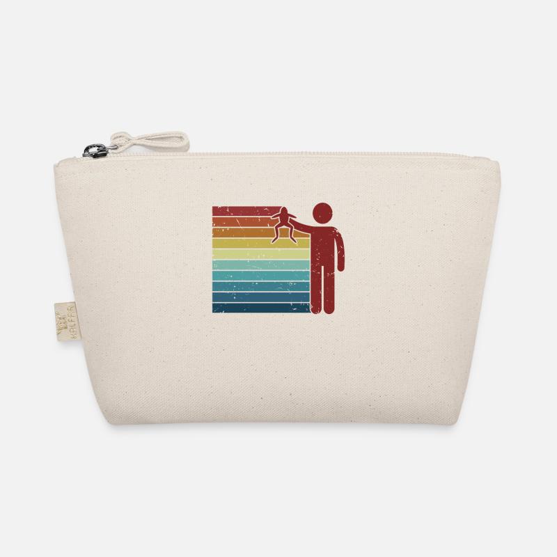 Retro Toad Tadpole Tree Frog Frog Catcher Organic Pouch